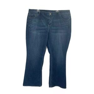 Lane Bryant dark wash Mid Rise Bootcut Jeans 26R
